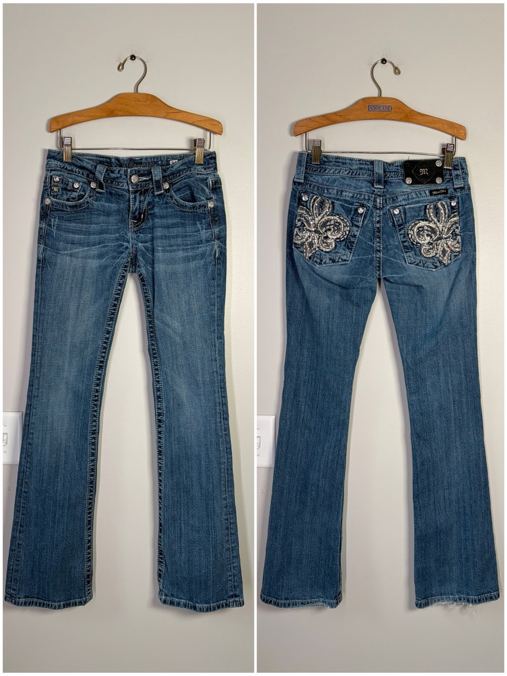 Miss Me Low Rise Bootcut Jeans Size 26